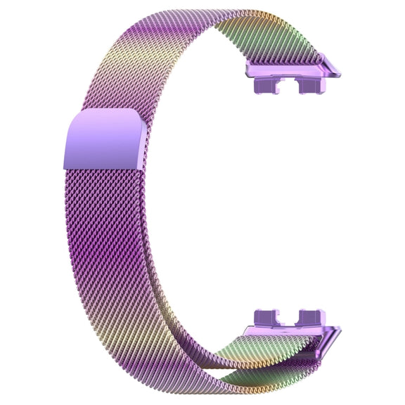 For Huawei Band 8 Milanese Metal Watch Band(Colorful)