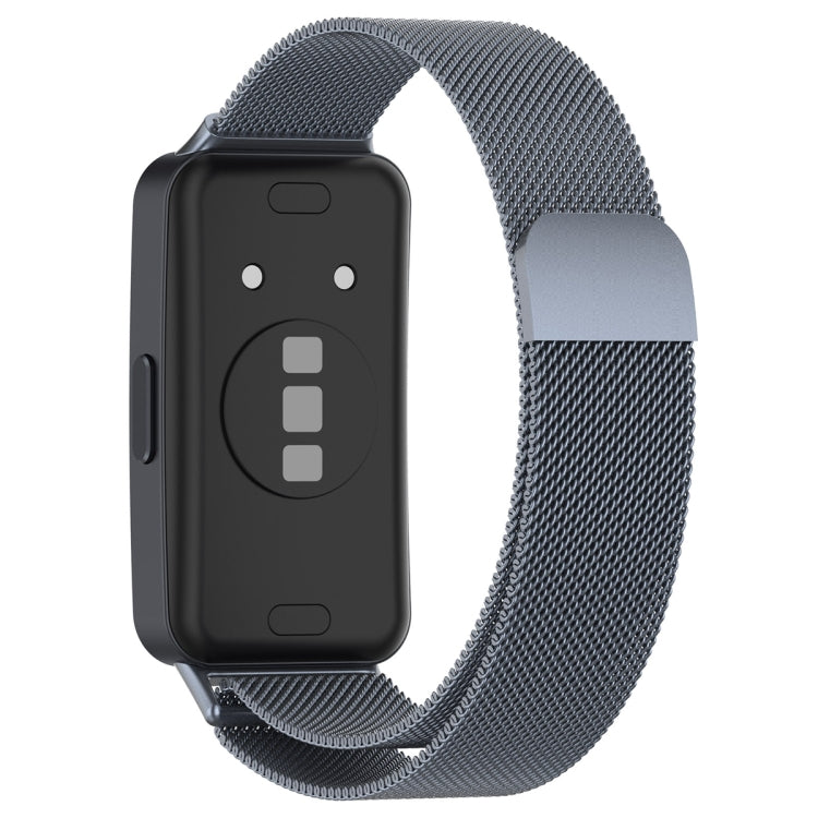 For Huawei Band 10 / 9 / 8 Milanese Metal Watch Band(Space Grey)
