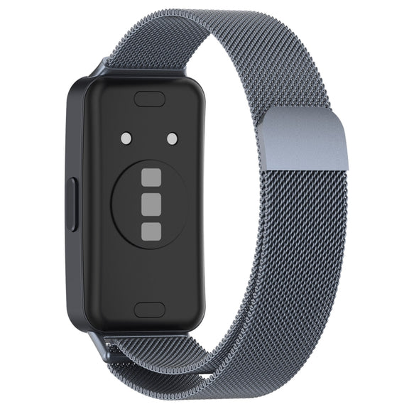 For Huawei Band 10 / 9 / 8 Milanese Metal Watch Band(Space Grey)