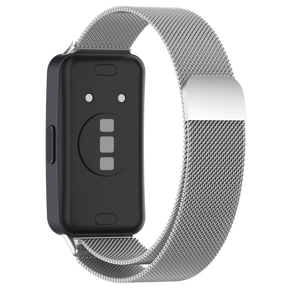 For Huawei Band 10 / 9 / 8 Milanese Metal Watch Band(Silver)
