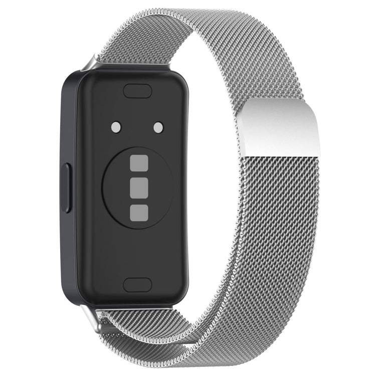 For Huawei Band 10 / 9 / 8 Milanese Metal Watch Band(Silver)
