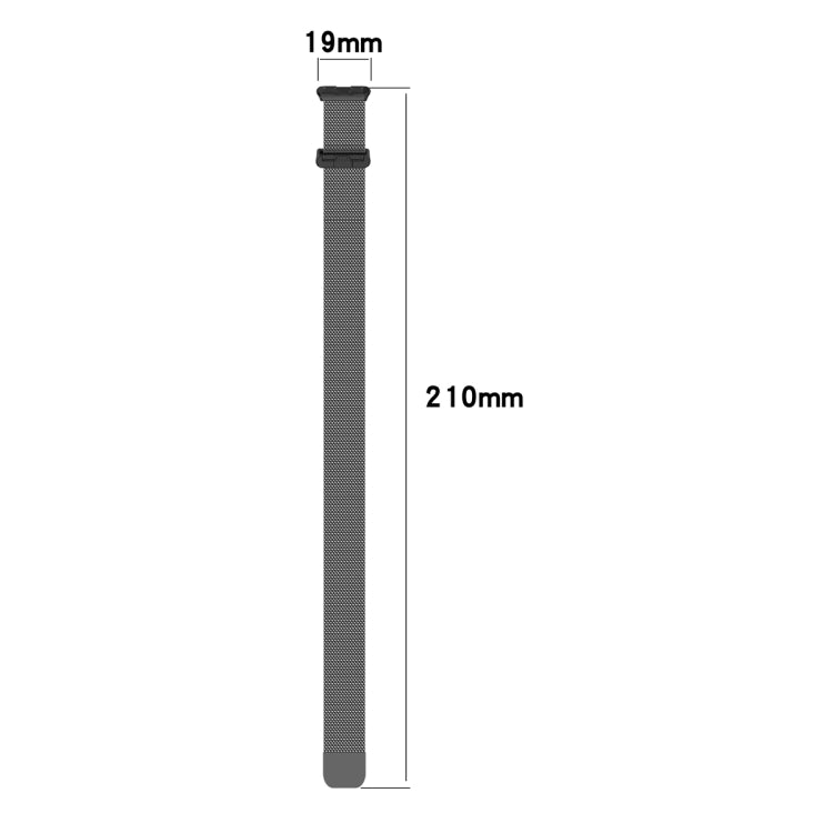 For Huawei Band 10 / 9 / 8 Milanese Metal Watch Band(Space Grey)