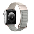 Magnetic Reverse Buckle Watch Band For Apple Watch Series 8&7 45mm(Starlight Grey) - Smart Wear by PMC TechLife | Online Shopping South Africa | PMC TechLife