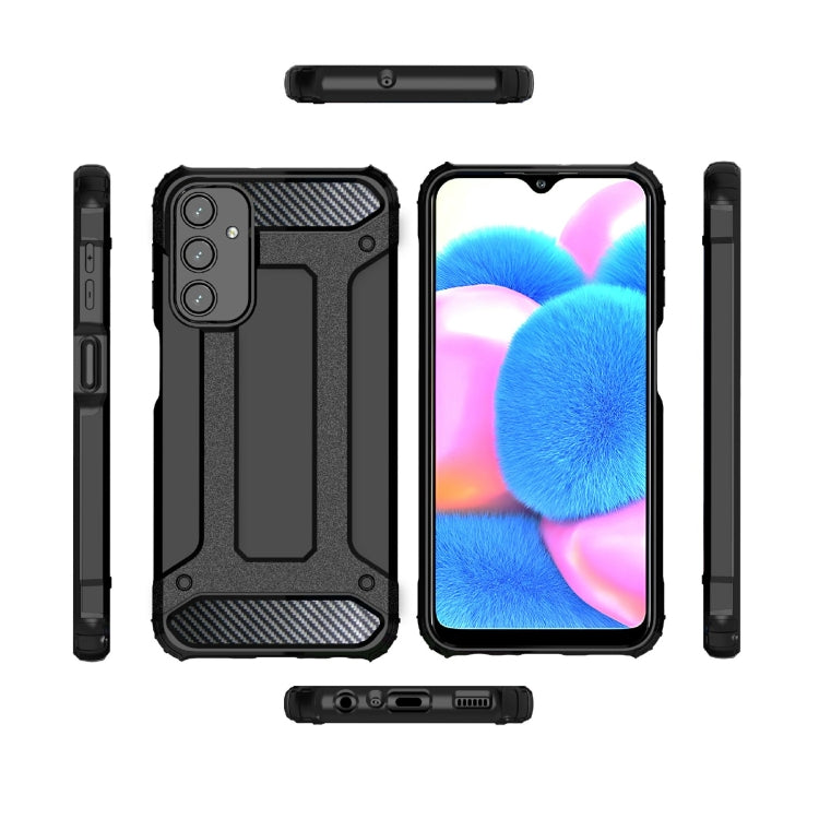 For Samsung Galaxy A24 Magic Armor TPU Hard PC Phone Case(Navy Blue)