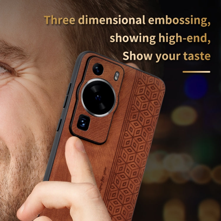 For Huawei P60 / P60 Pro AZNS 3D Embossed Skin Feel Phone Case(Purple)