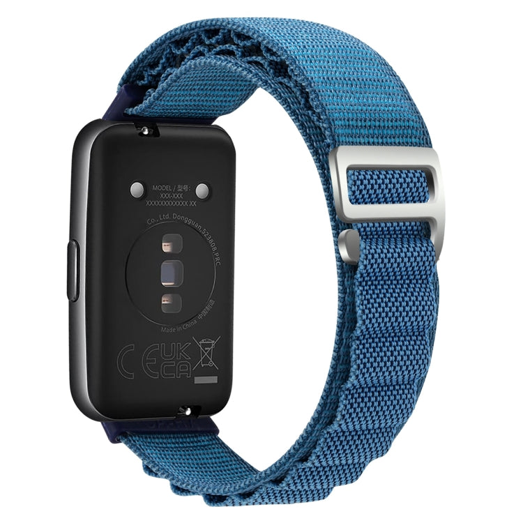 For Huawei Band 7 Loop Nylon Watch Band(Blue)