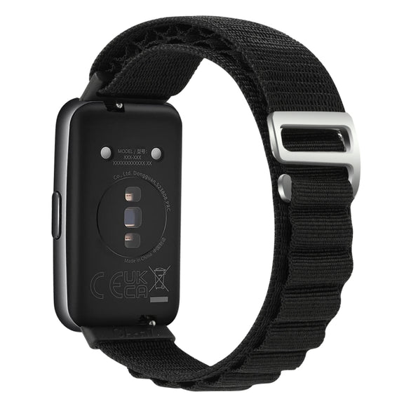 For Huawei Band 7 Loop Nylon Watch Band(Black)