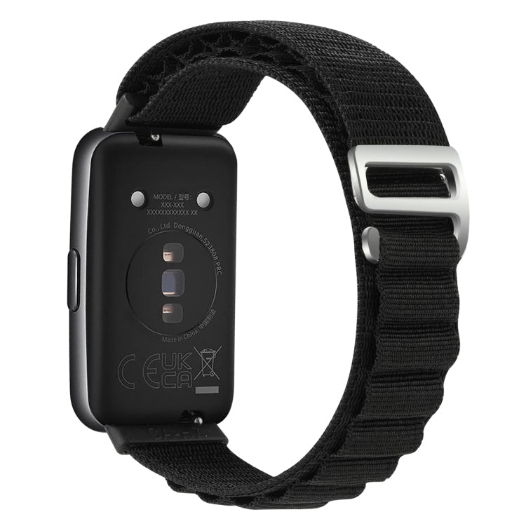 For Huawei Band 7 Loop Nylon Watch Band(Black)