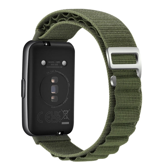 For Huawei Band 7 Loop Nylon Watch Band(Green)
