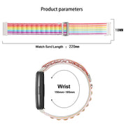 For Huawei Band 7 Loop Nylon Watch Band(Colorful)