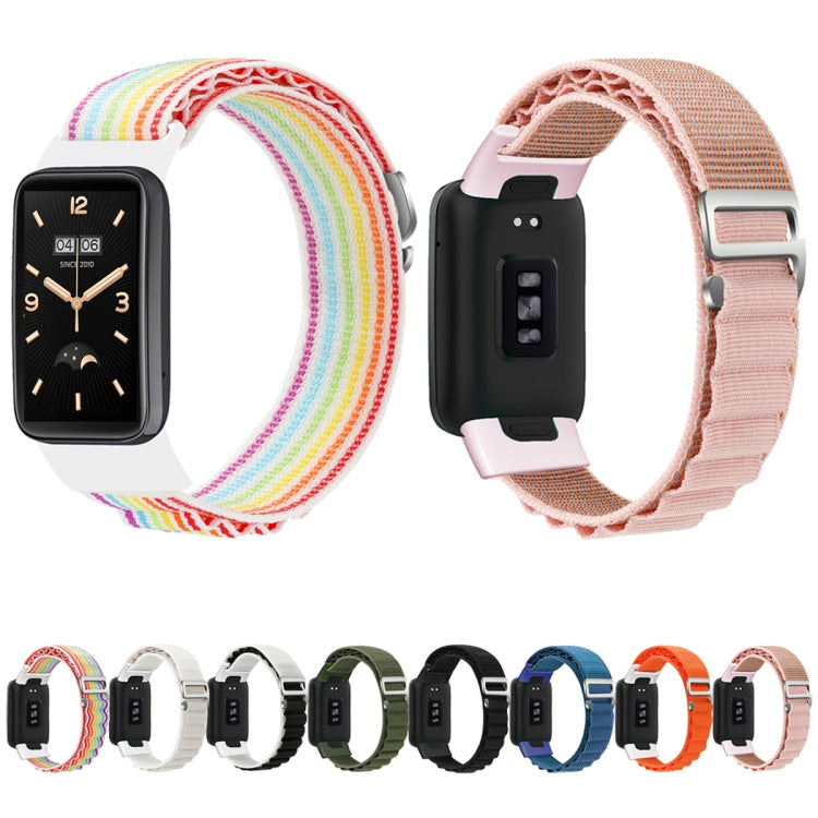 For Xiaomi Mi Band 7 Pro Loop Nylon Watch Band(Starlight Black)