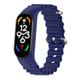 For Xiaomi Mi Band 7 / 6 / 5 / 4 / 3 Solid Color Marine Silicone Breathable Watch Band(Blue) - Smart Wear by PMC TechLife | Online Shopping South Africa | PMC TechLife