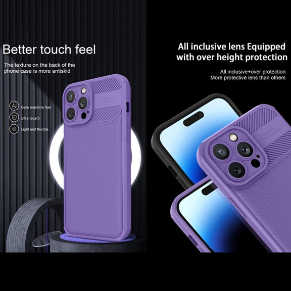 For Samsung Galaxy A51 4G Twill Texture TPU Shockproof Phone Case(Black)