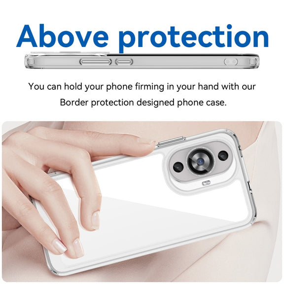For Huawei Nova 11 Colorful Series Acrylic + TPU Phone Case(Transparent)