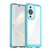 For Huawei Nova 11 Colorful Series Acrylic + TPU Phone Case(Transparent Blue)