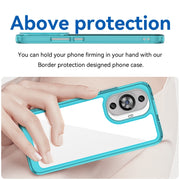 For Huawei Nova 11 Colorful Series Acrylic + TPU Phone Case(Transparent Blue)