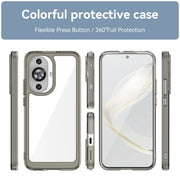 For Huawei Nova 11 Colorful Series Acrylic + TPU Phone Case(Transparent Grey)