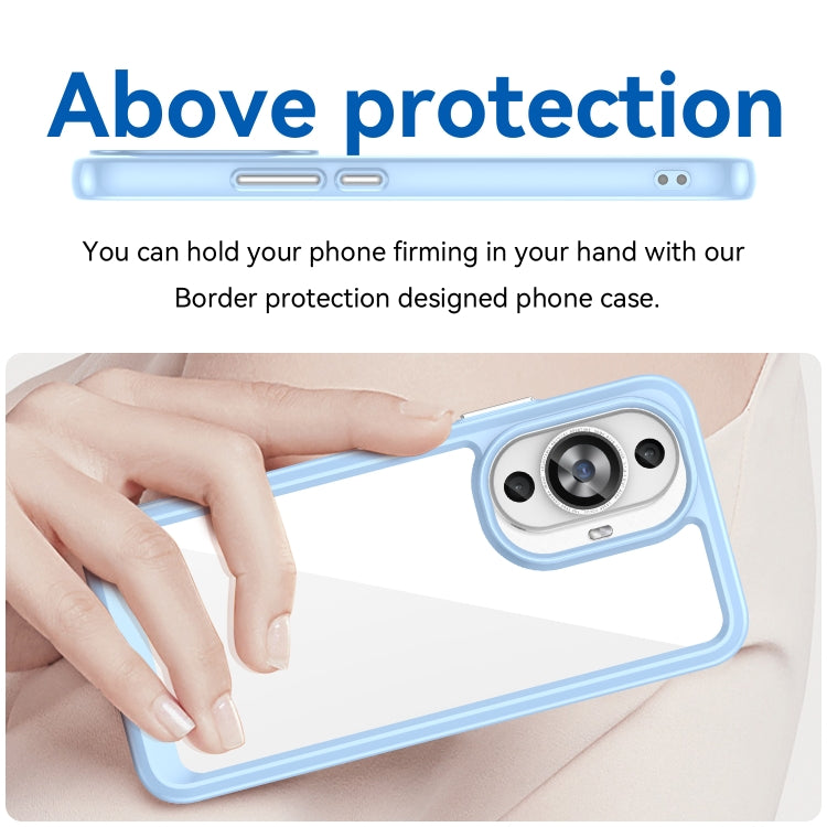 For Huawei Nova 11 Colorful Series Acrylic + TPU Phone Case(Blue)