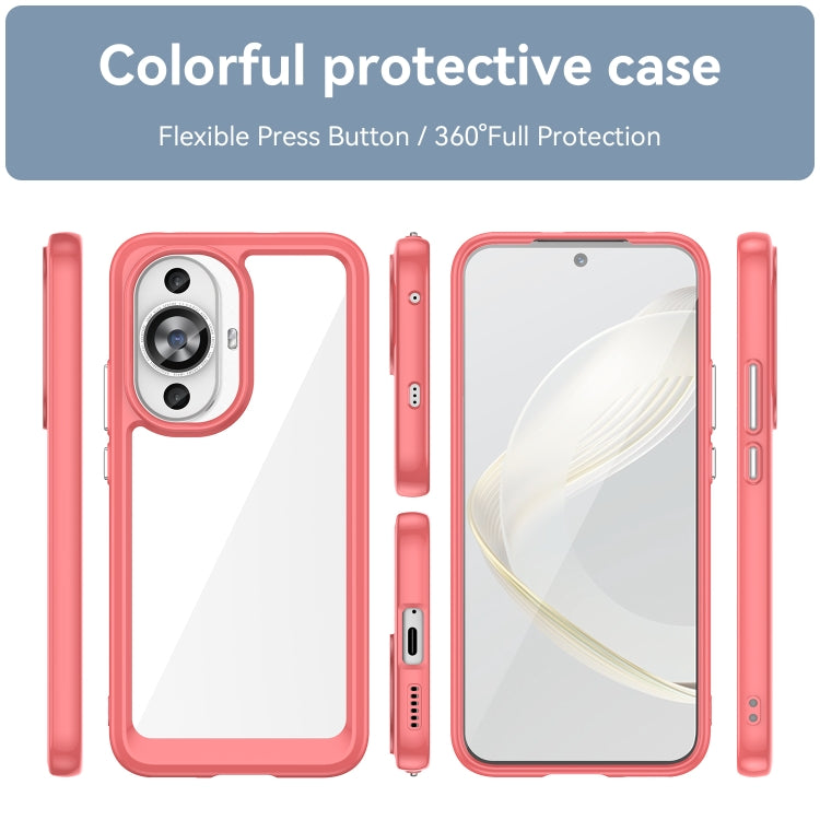 For Huawei Nova 11 Colorful Series Acrylic + TPU Phone Case(Red)