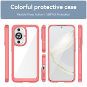For Huawei Nova 11 Colorful Series Acrylic + TPU Phone Case(Red)