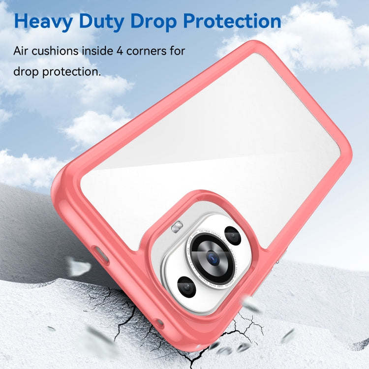 For Huawei Nova 11 Colorful Series Acrylic + TPU Phone Case(Red)