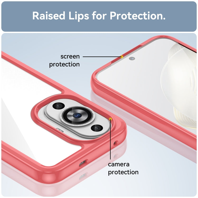 For Huawei Nova 11 Colorful Series Acrylic + TPU Phone Case(Red)