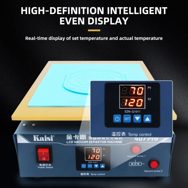 Kaisi 407 Pro 17 inch Dual Vacuum Pump LCD Screen Separator Machine(UK Plug)