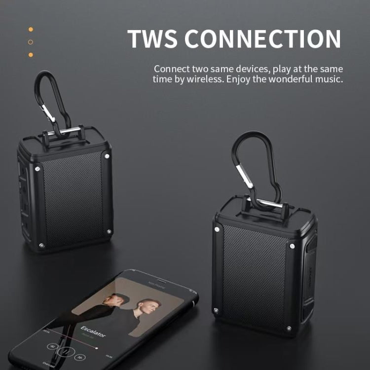 New Rixing NR109 TF FM Portable Bluetooth Stereo Surround(Black)