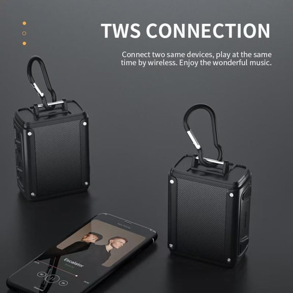 New Rixing NR109 TF FM Portable Bluetooth Stereo Surround(Black)