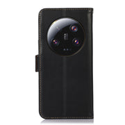 For Xiaomi 13 Ultra Crazy Horse Top Layer Cowhide Leather Phone Case(Black)