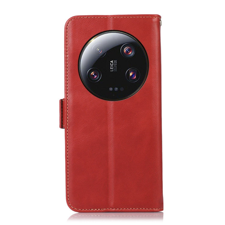 For Xiaomi 13 Ultra Crazy Horse Top Layer Cowhide Leather Phone Case(Red)