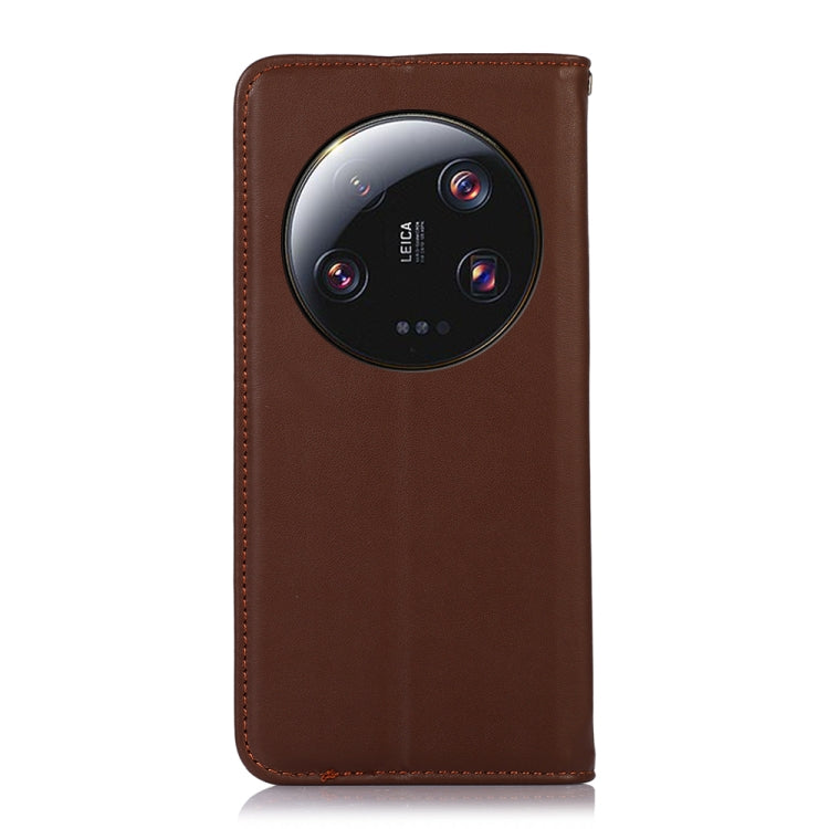 For Xiaomi 13 Ultra KHAZNEH Nappa Top Layer Cowhide Leather Phone Case(Brown)