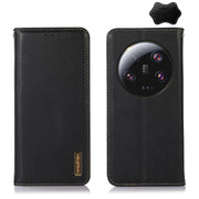 For Xiaomi 13 Ultra KHAZNEH Nappa Top Layer Cowhide Leather Phone Case(Black)