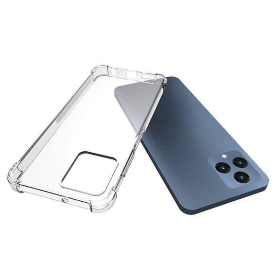 For T-Mobile Revvl 6 5G Shockproof Non-slip Thickening TPU Phone Case(Transparent)
