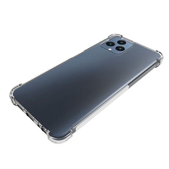 For T-Mobile Revvl 6 5G Shockproof Non-slip Thickening TPU Phone Case(Transparent)