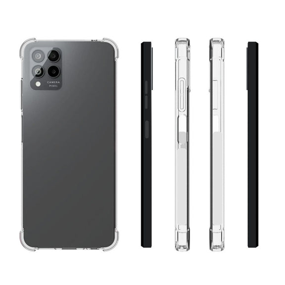 For T-Mobile Revvl 6 Pro 5G Shockproof Non-slip Thickening TPU Phone Case(Transparent)