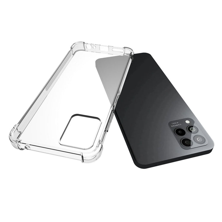For T-Mobile Revvl 6 Pro 5G Shockproof Non-slip Thickening TPU Phone Case(Transparent)