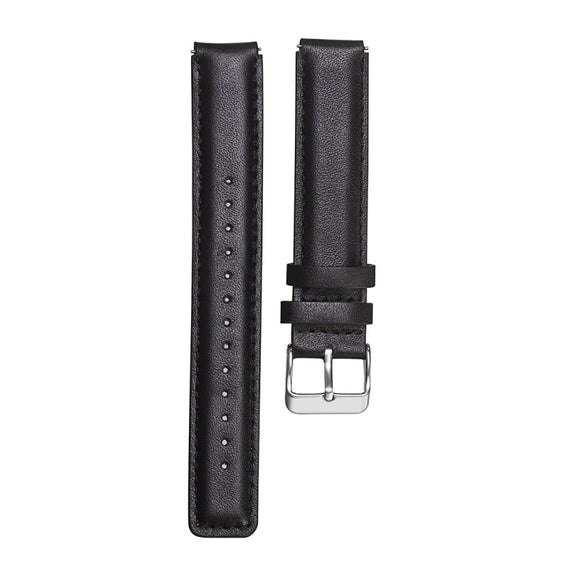 For Huawei Band 7 Glossy Leather Watch Band(Black)