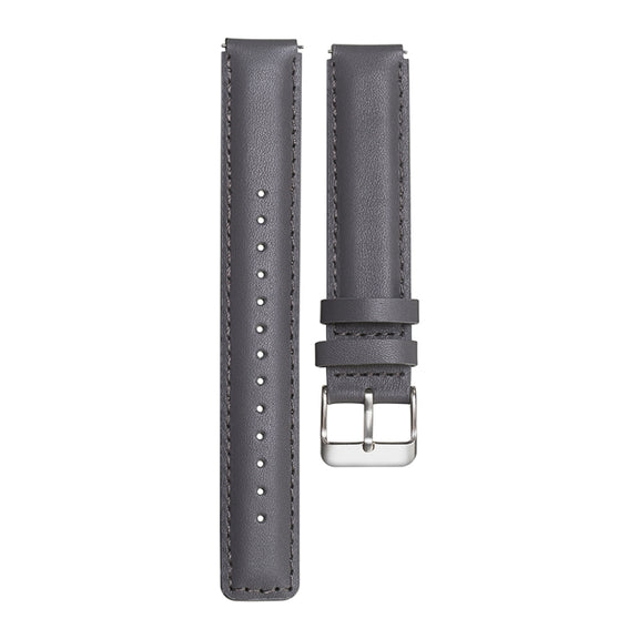 For Huawei Band 7 Glossy Leather Watch Band(Gray)