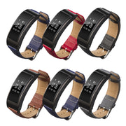For Huawei Band 7 Glossy Leather Watch Band(Brown)