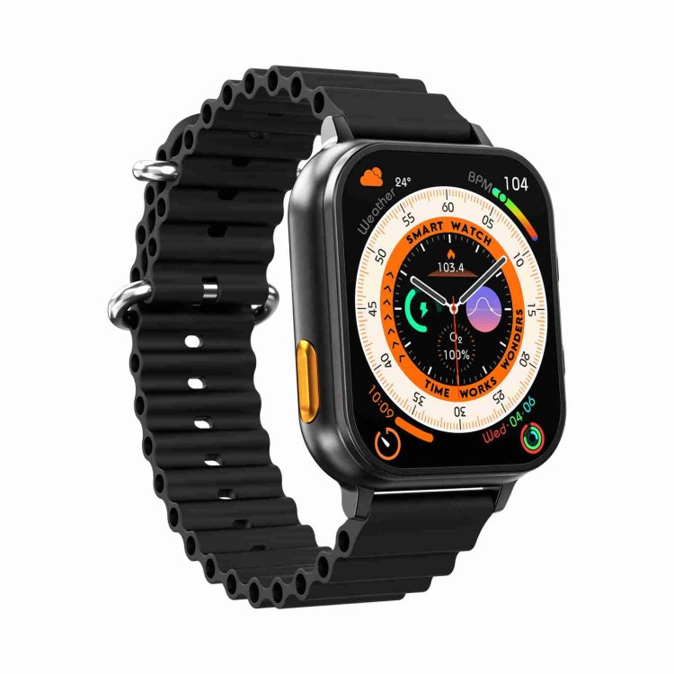 N22 2 in 1 1.96 inch HD Display Sport Bluetooth Call Earphone Smart Watch(Black)