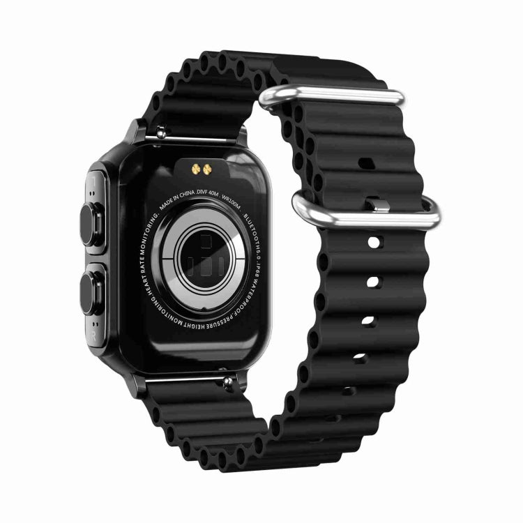 N22 2 in 1 1.96 inch HD Display Sport Bluetooth Call Earphone Smart Watch(Black)