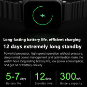 N22 2 in 1 1.96 inch HD Display Sport Bluetooth Call Earphone Smart Watch(Orange)