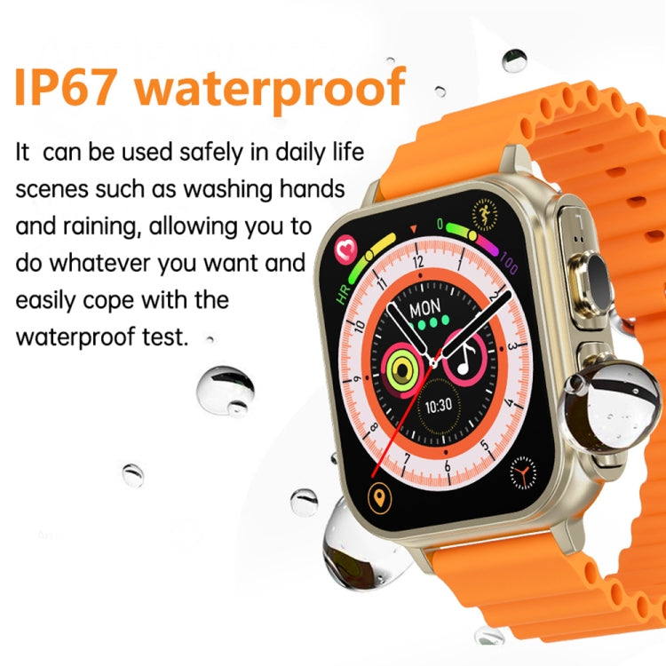 N22 2 in 1 1.96 inch HD Display Sport Bluetooth Call Earphone Smart Watch(Black)