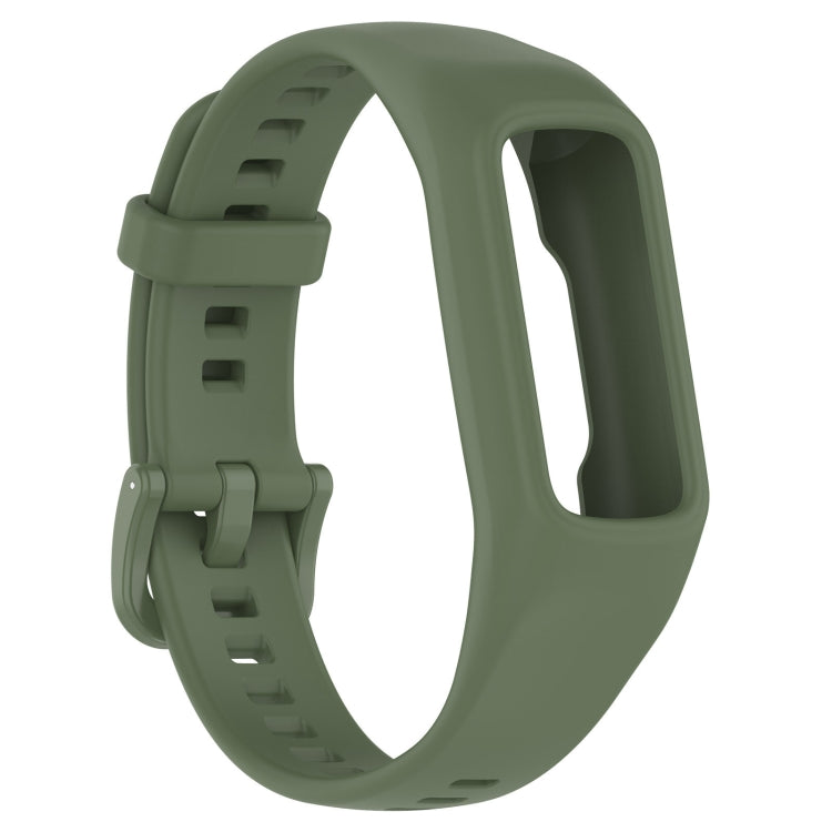 For Keep Band B2 Solid Color Integrated Silicone Watch Band(Army Green)