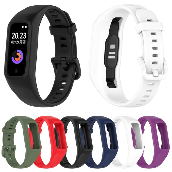 For Keep Band B2 Solid Color Integrated Silicone Watch Band(Red)
