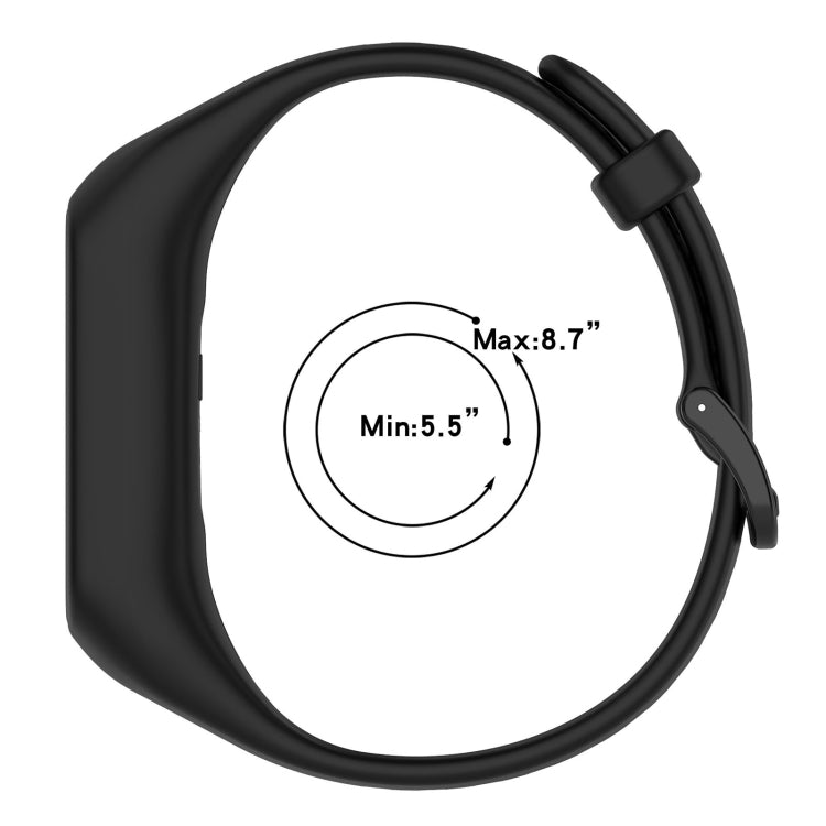 For Keep Band B2 Solid Color Integrated Silicone Watch Band(Navy Blue)