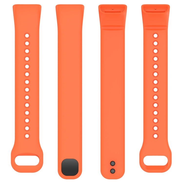 For Mambo Band 5 / 5S Solid Color Silicone Replacement Watch Band(Orange)