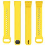 For Mambo Band 5 / 5S Solid Color Silicone Replacement Watch Band(Yellow)