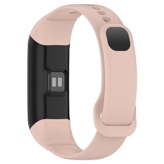 For Mambo Band 5 / 5S Solid Color Silicone Replacement Watch Band(Light Pink)